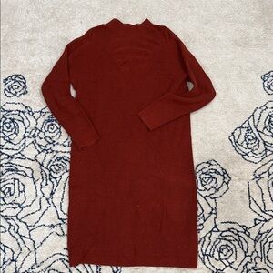 Banana Republic Long Sleeve Rust Dress